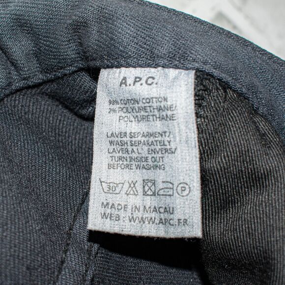 A.P.C. $195 JEAN MOULANT Denim Slim in Black 5 Pocket Size 28 - Picture 7 of 9
